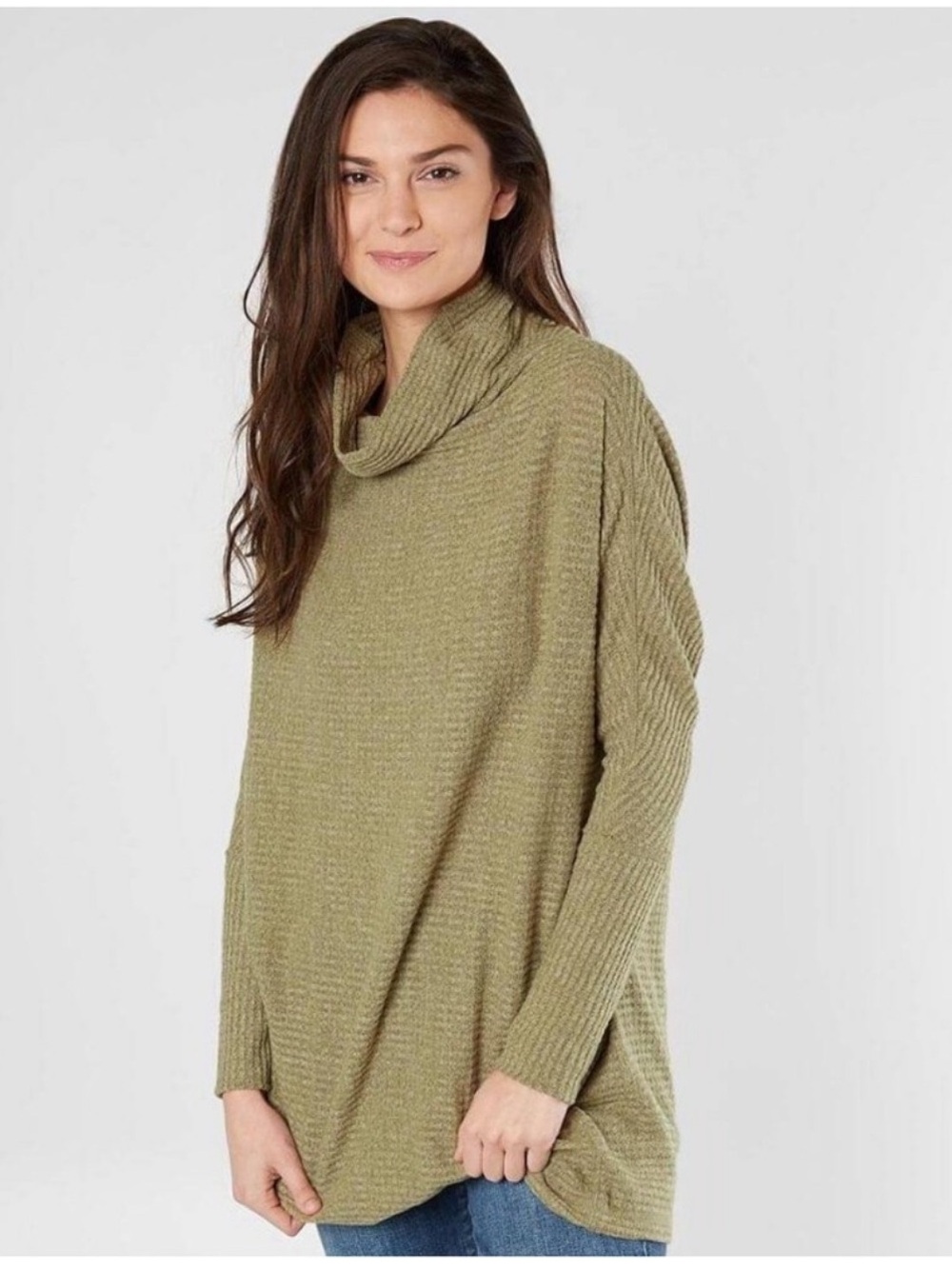 We the free oversized waffle knit long sleeve